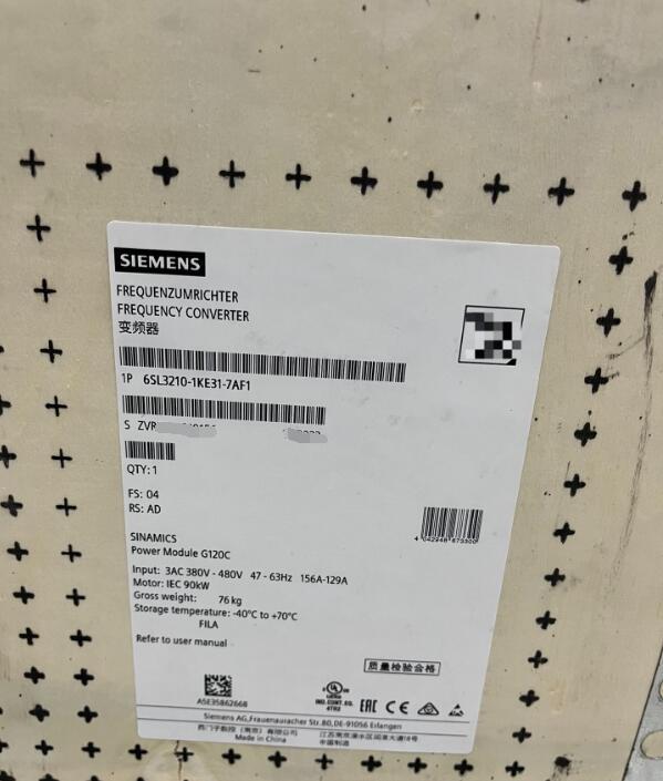 6SL3210-1KE31-7AF1 SIEMENS SINAMICS G120C Frequency Converter