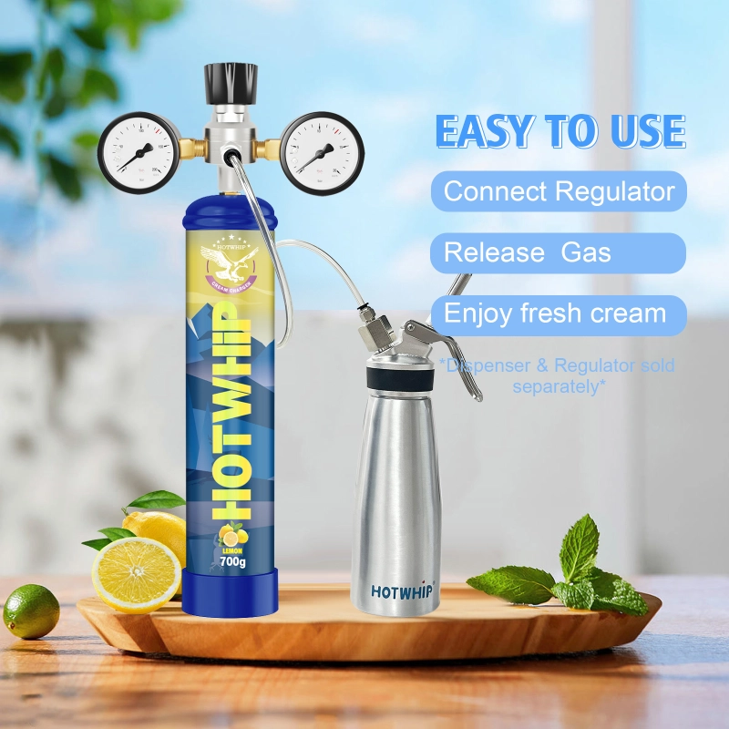 Lemon Flavor Whipped Nitrous Oxide Cream Charger