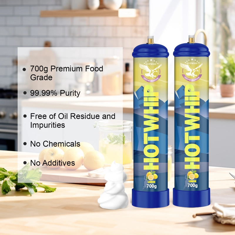 Lemon Flavor Whipped Nitrous Oxide Cream Charger