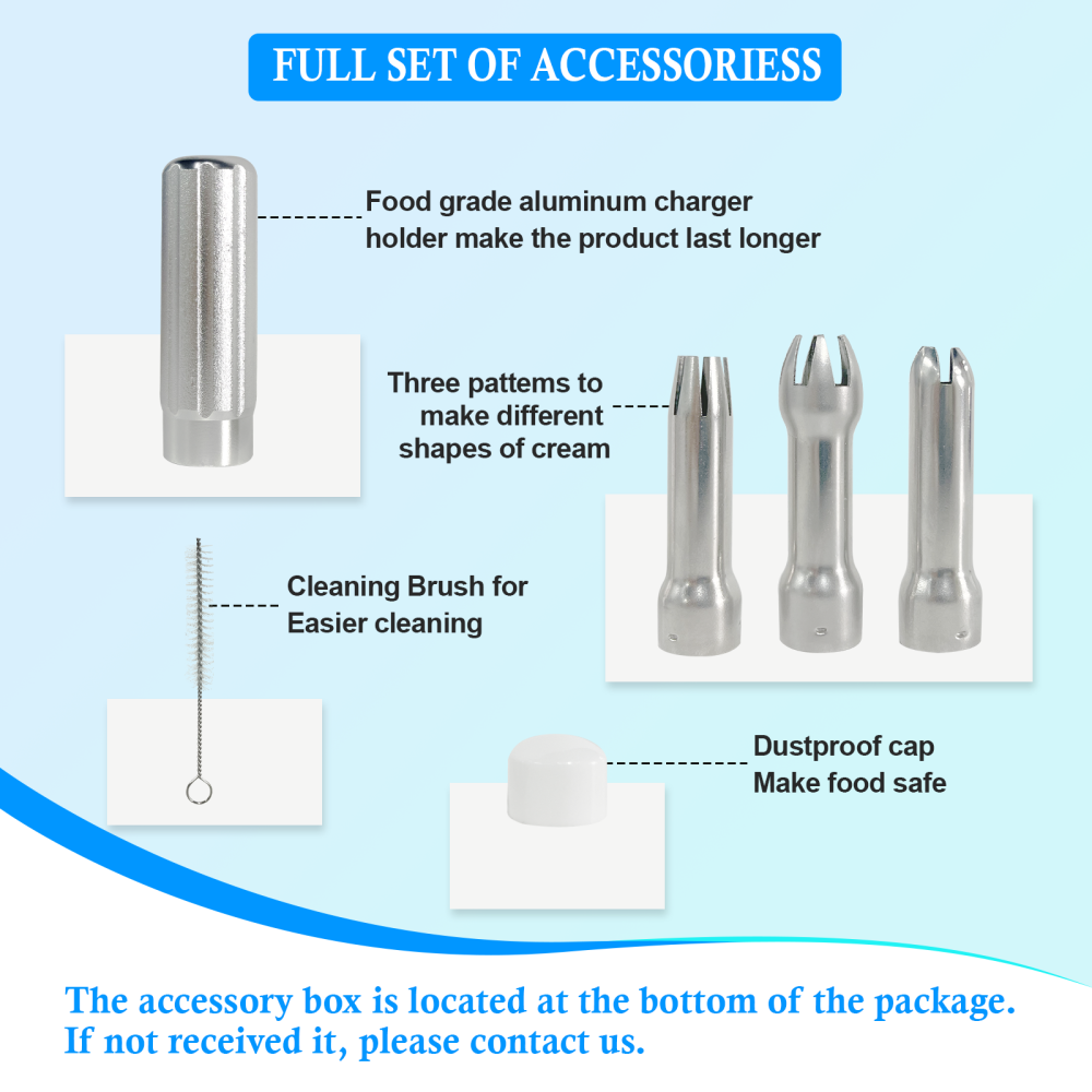 Whipped Cream Dispenser Stainless Steel,500mL
