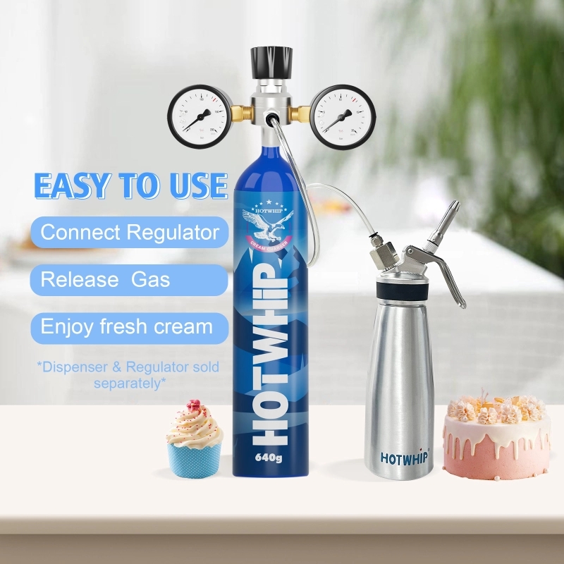 Aluminum alloy Whipped Cream Dispenser Food Grade 0.95L Tank -Original Flavor
