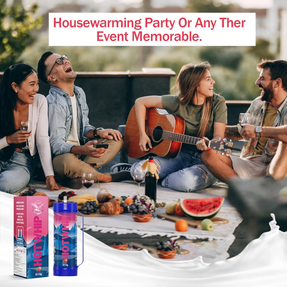 Whipped Cream Charger Food Grade 3.3L Tank - Strawberry Flavor