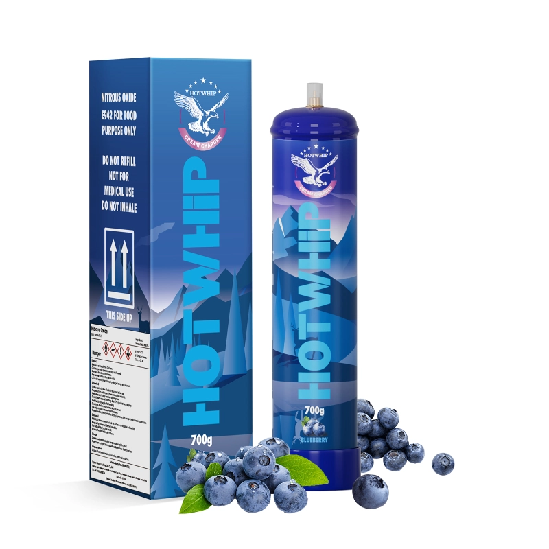 Whipped Cream Charger Food Grade 1.1L Tank - Blueberries Flavor