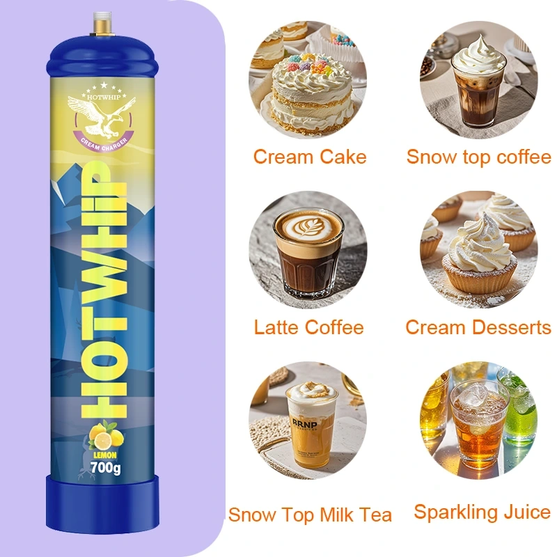Lemon Flavor Whipped Nitrous Oxide Cream Charger