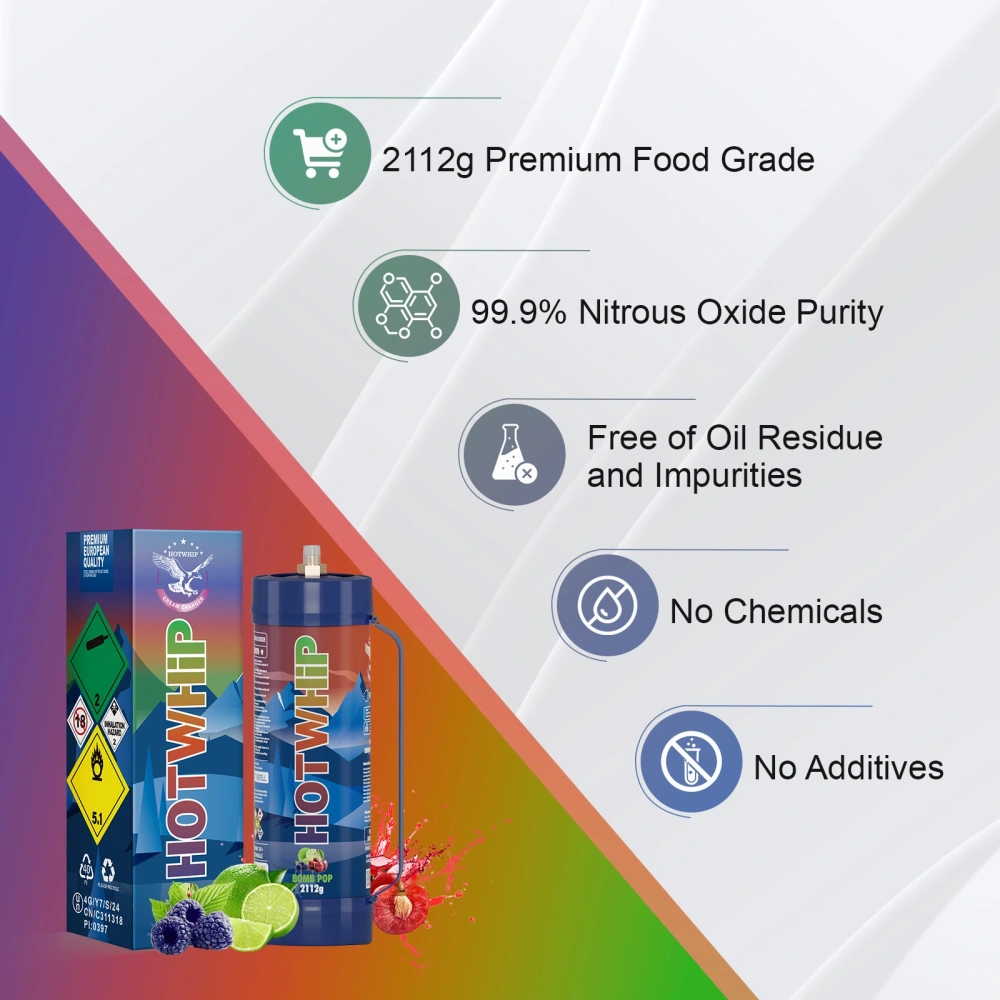 Hotwhip 3.3L/2112g Whipped Cream Charger (Bomb Pop Flavor)