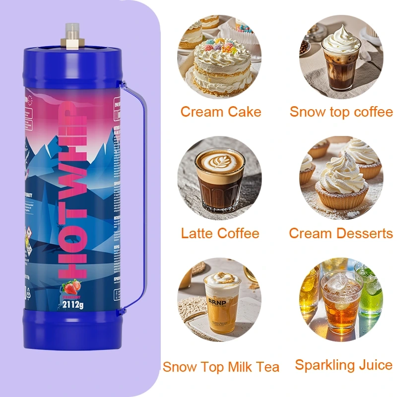 Whipped Cream Charger 3.3L Food Grade Tanks - Strawberry Flavor