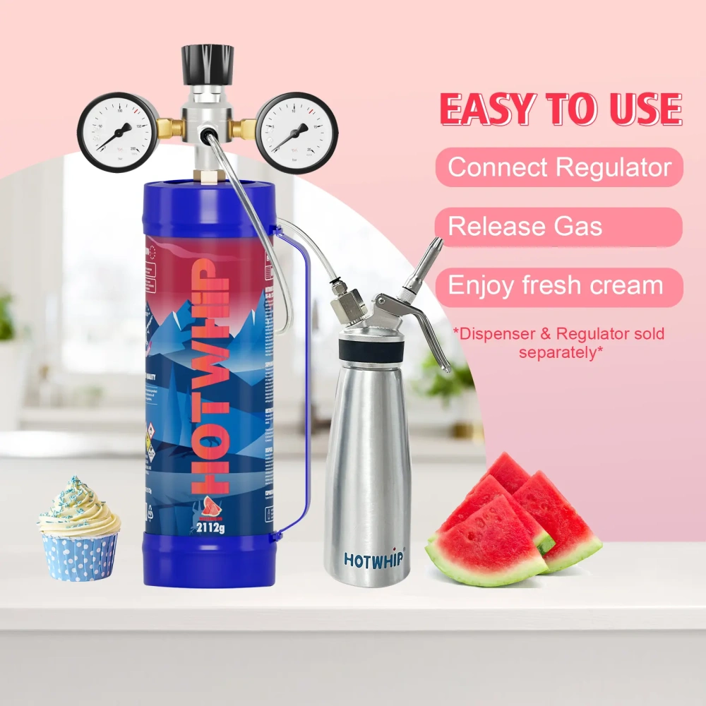 Whipped Cream Charger Food Grade 3,3L Tank -Watermelon Flavor