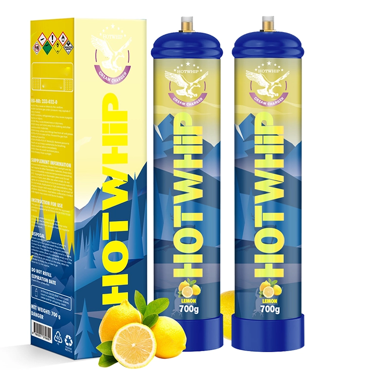 Lemon Flavor Whipped Nitrous Oxide Cream Charger