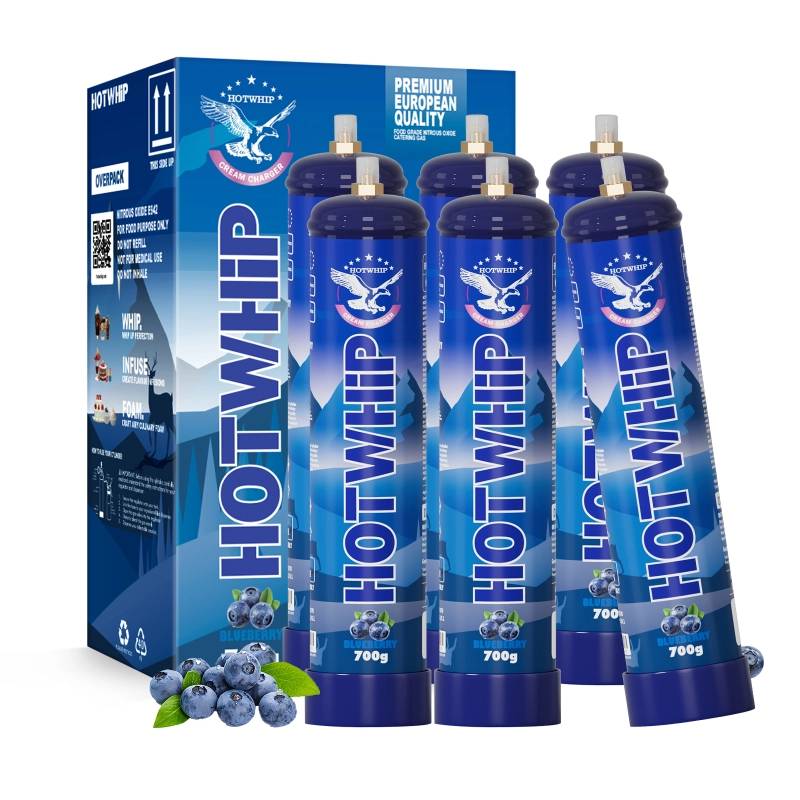 Whipped Cream Charger 1.1L/700g Food Grade Tanks (Blueberries Flavor) - Nitrous Tank Whip Cream Charger, Nitrous Oxide Canister