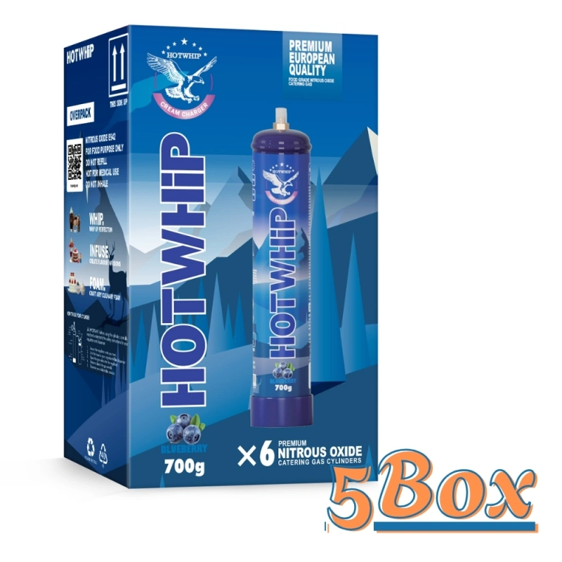 Whipped Cream Charger 1.1L/700g Food Grade Tanks (Blueberries Flavor) - Nitrous Tank Whip Cream Charger, Nitrous Oxide Canister