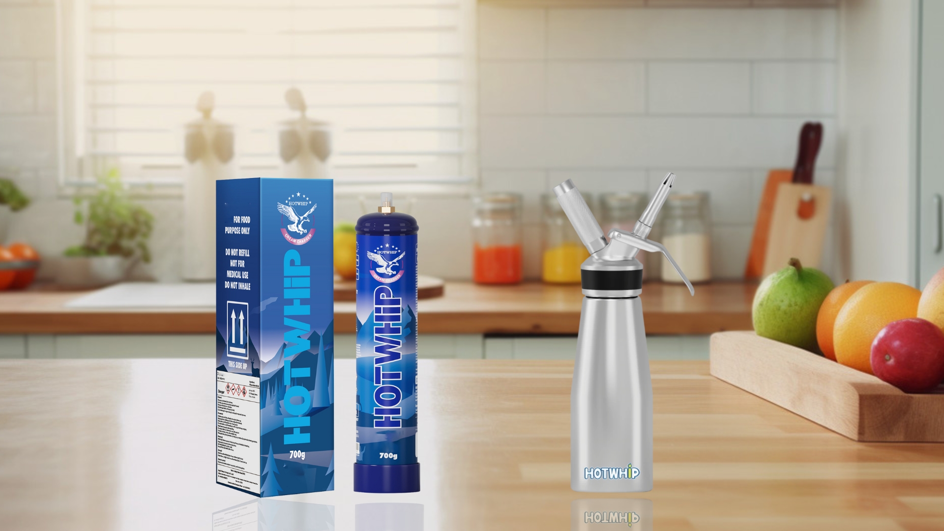 hotwhip cream charger and cream dispenser