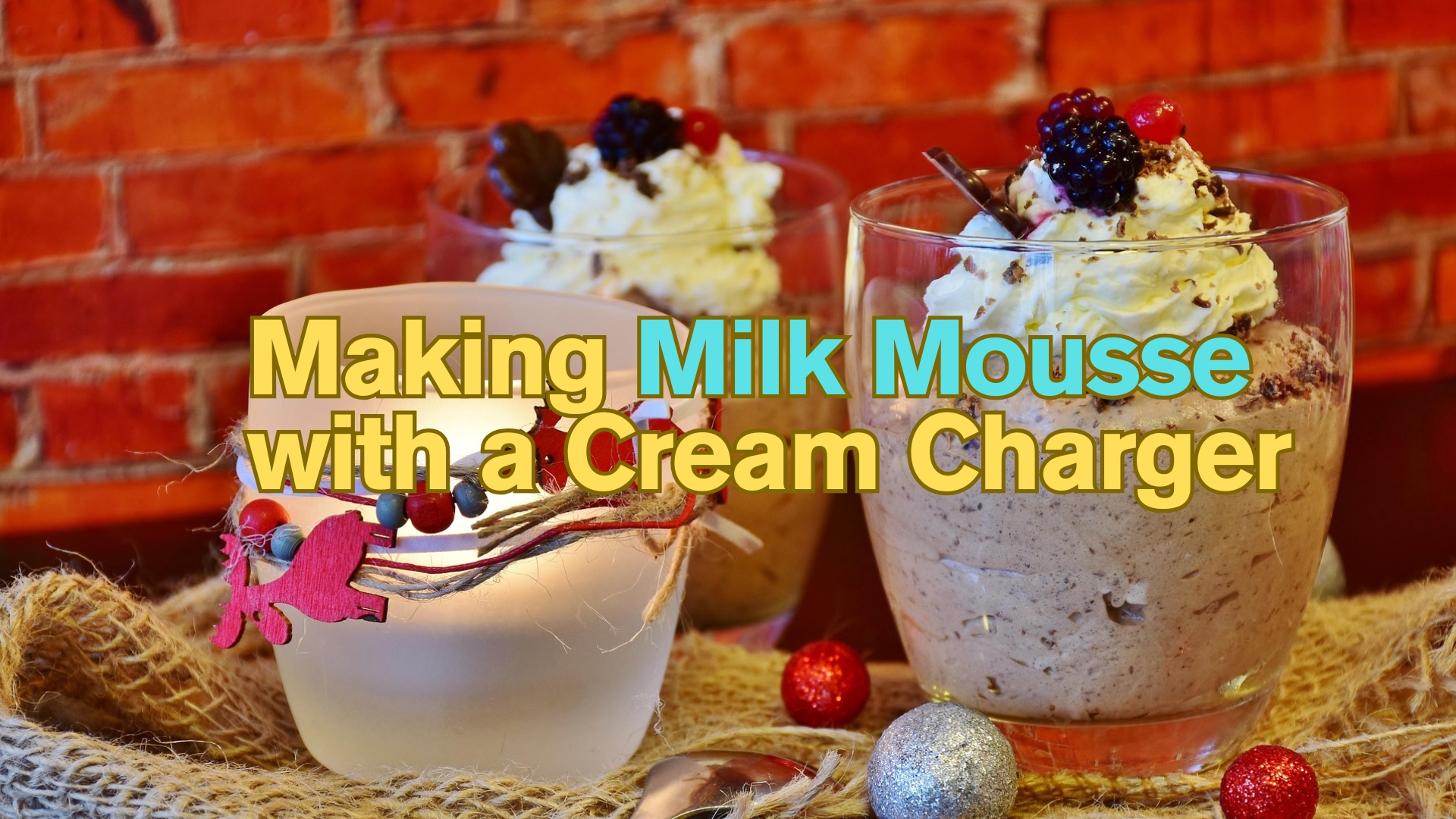 Making Milk Mousse with a Cream Charger