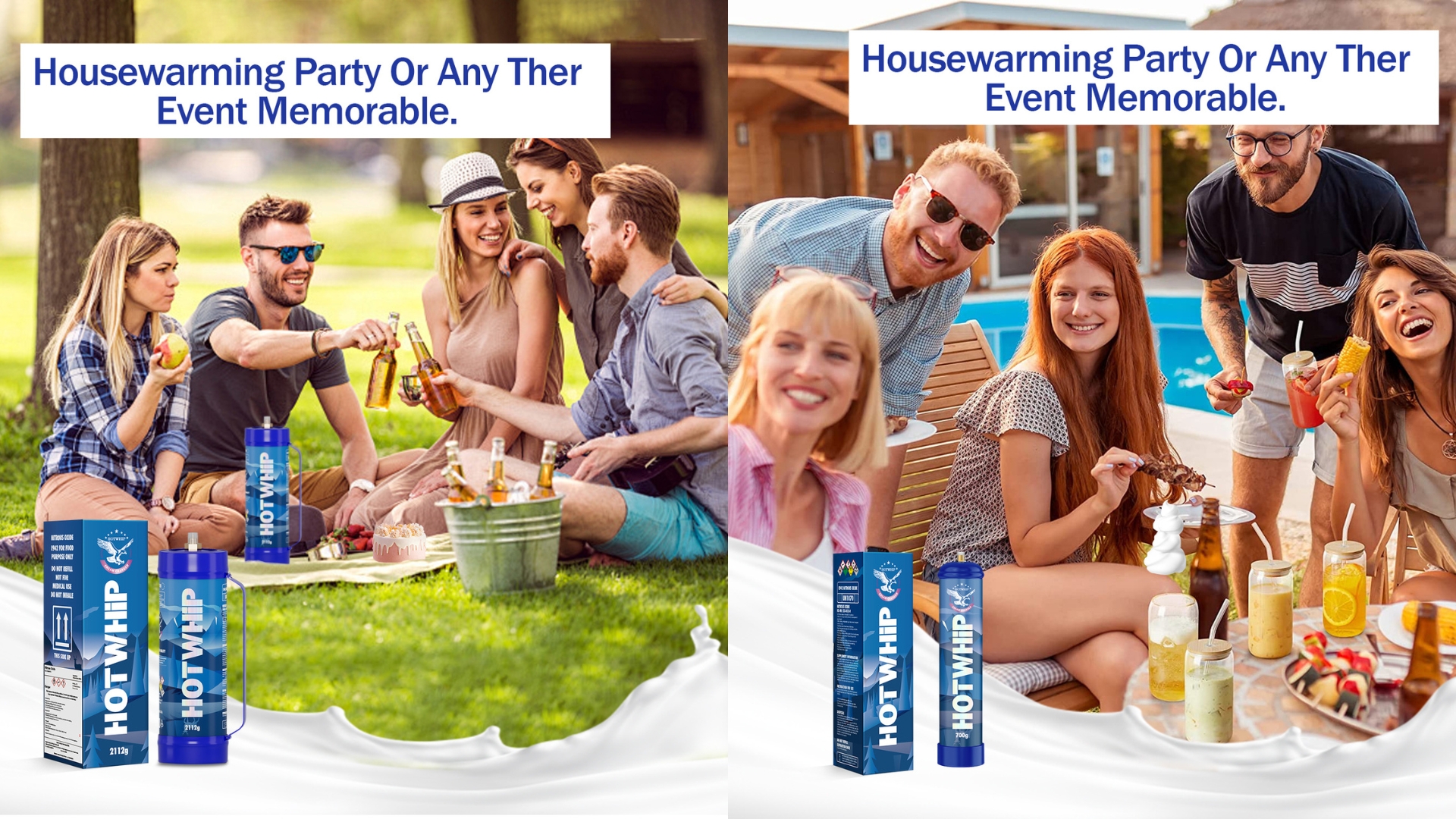  Outdoor Using cream charger