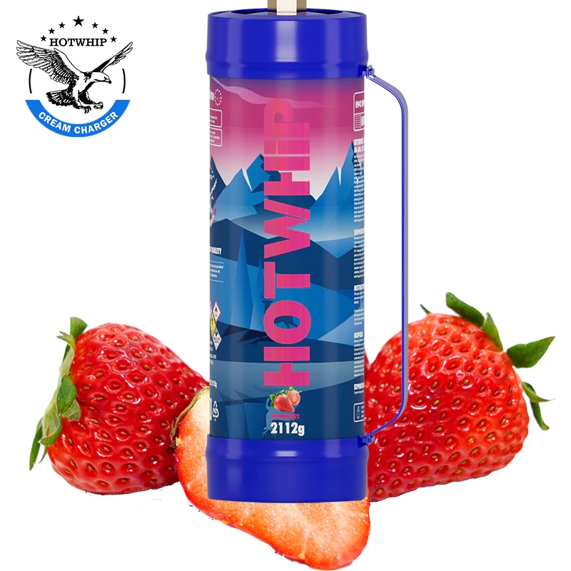 Whipped Cream Charger Food Grade 3.3L Tank - Strawberry Flavor