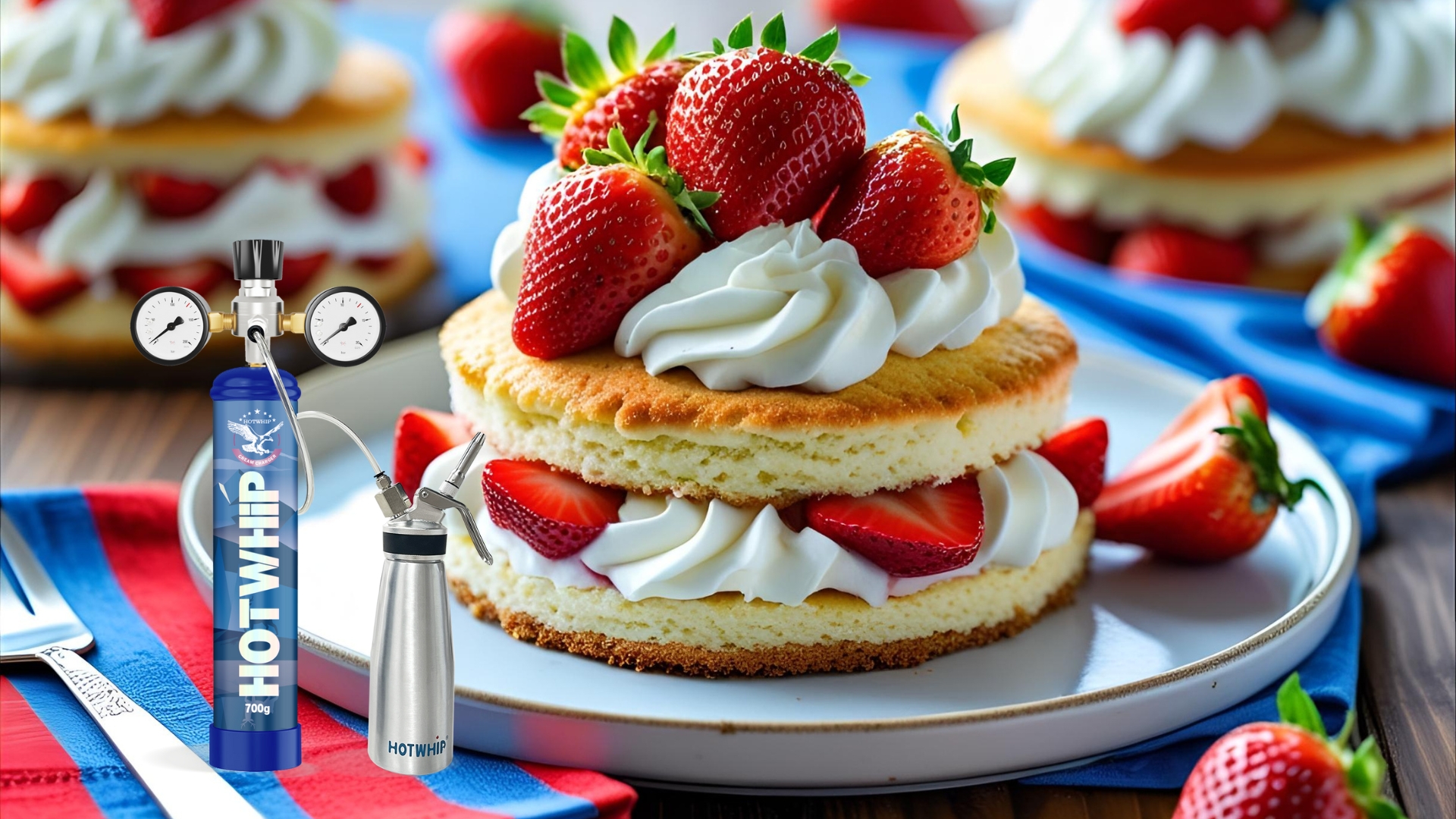 Making Strawberry Shortcake with a Cream Charger