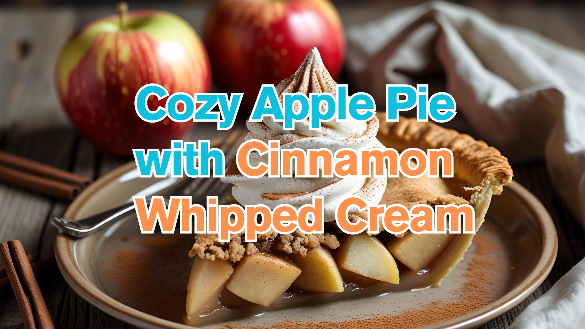 Apple Pie with Cinnamon Whipped Cream