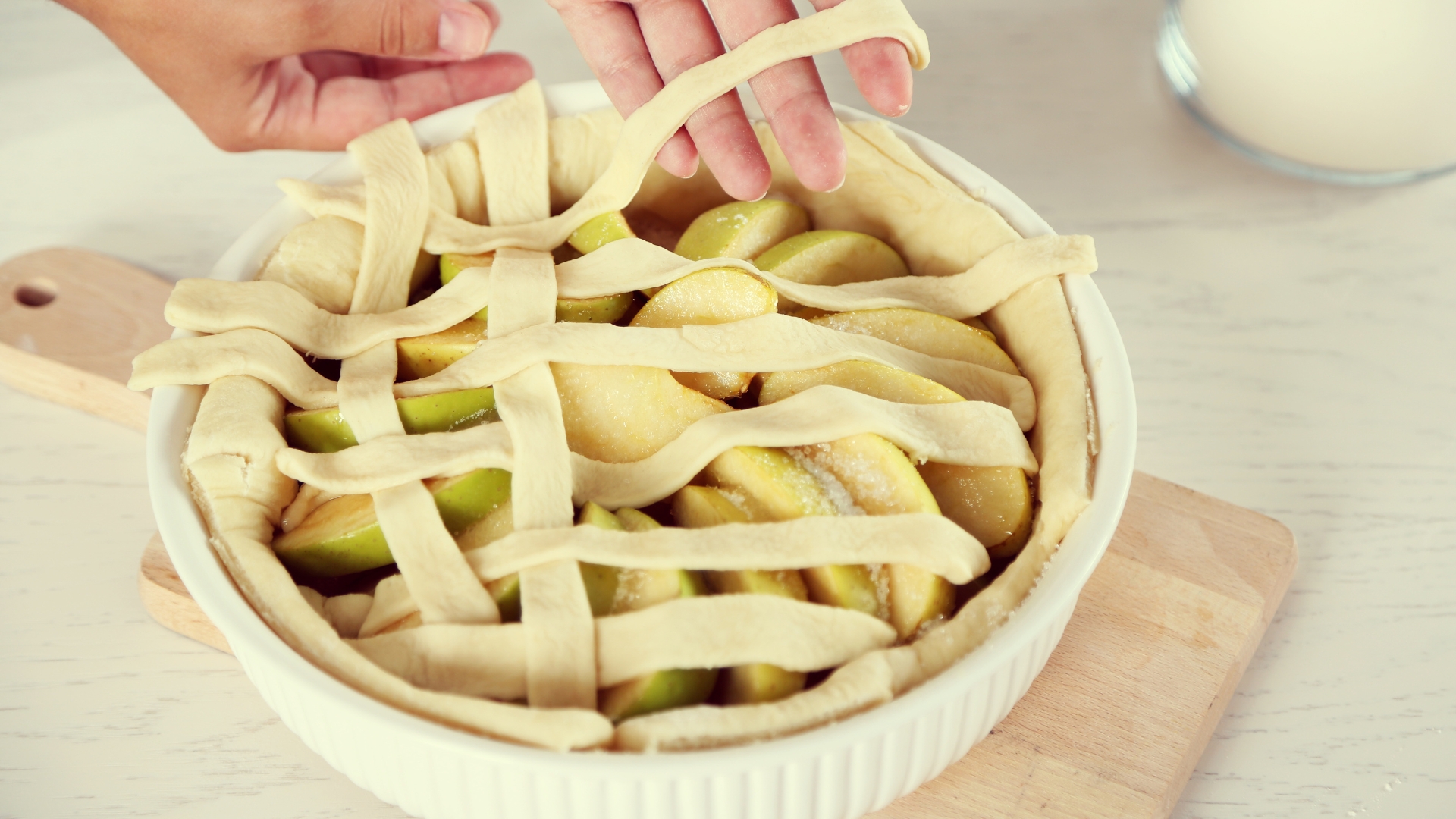 making apple pie