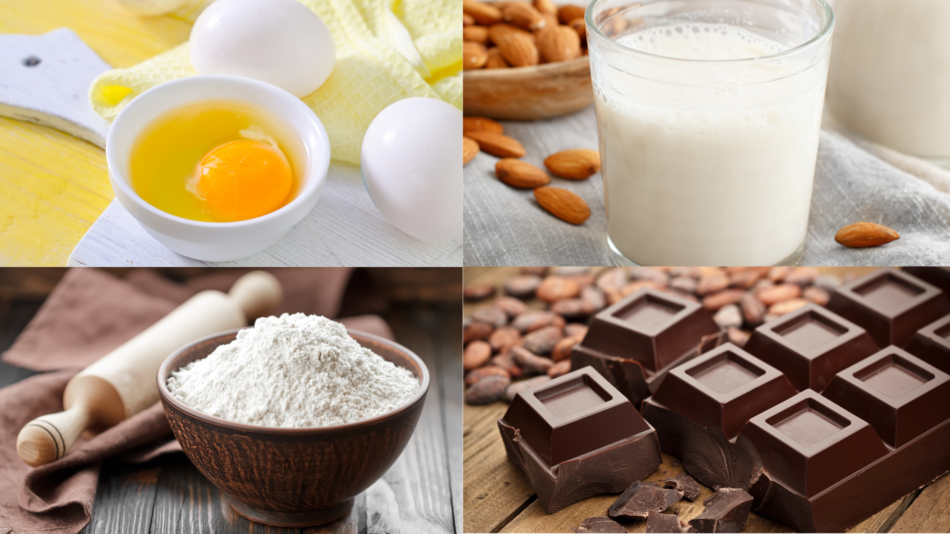 Ingredients for cream pie