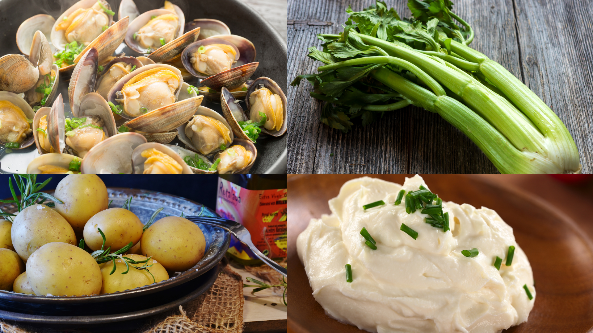 Ingredients for Clam Chowder