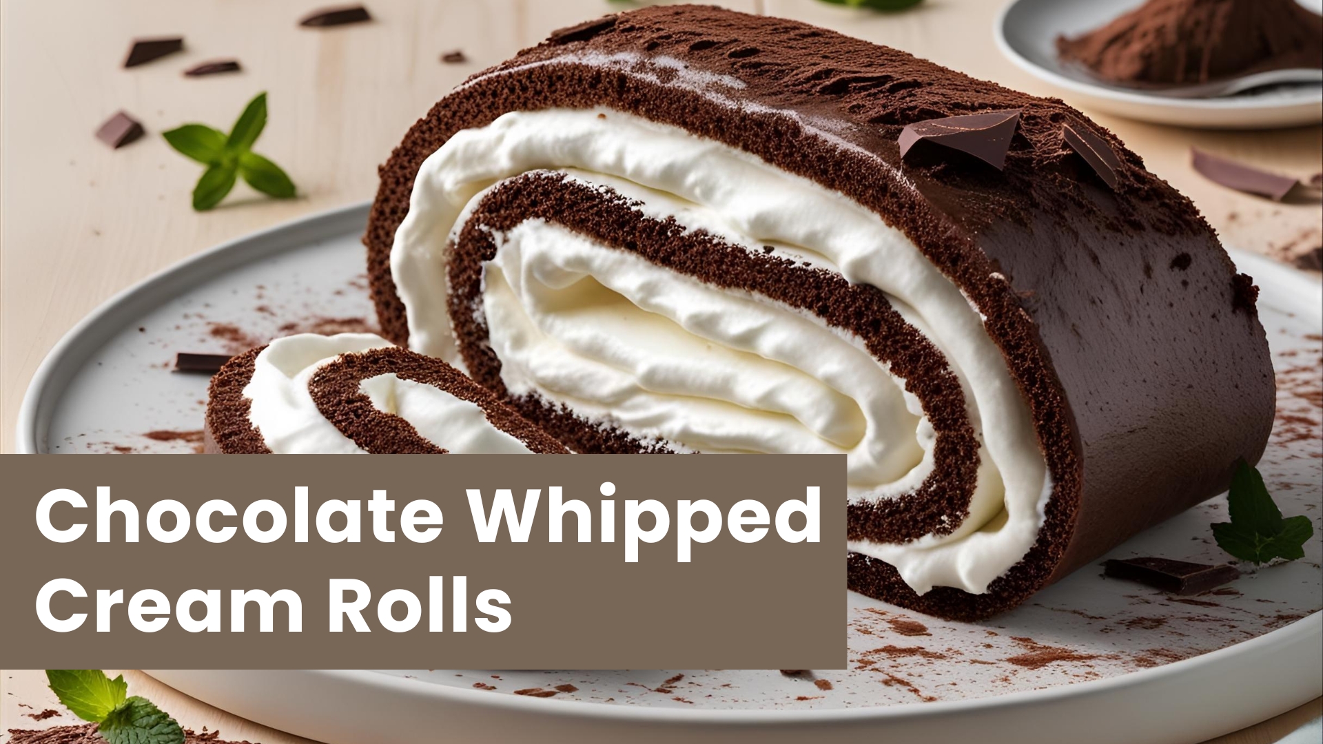 Chocolate Whipped Cream Rolls