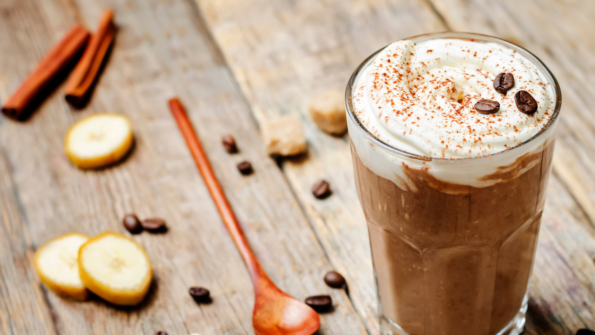Cappuccino Coconut Whipped Cream Smoothie