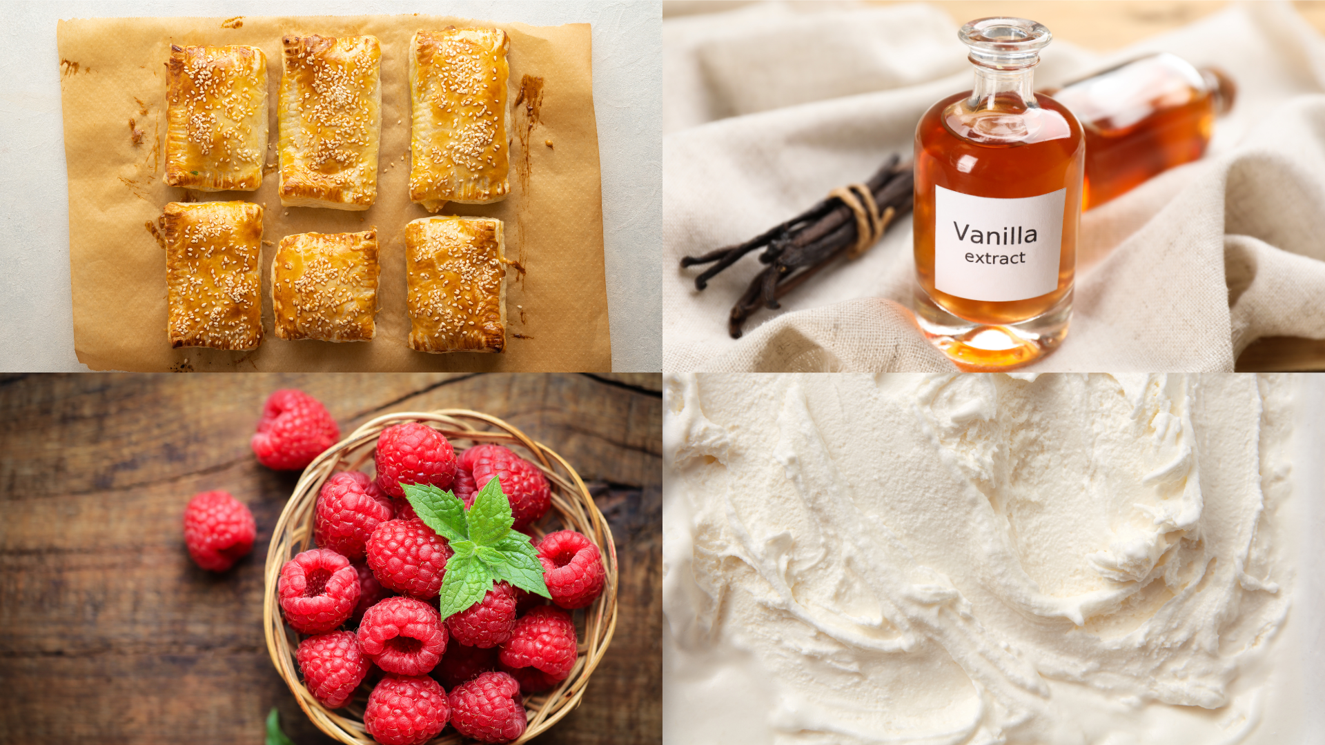 ingredients for Napoleon Mille-Feuille