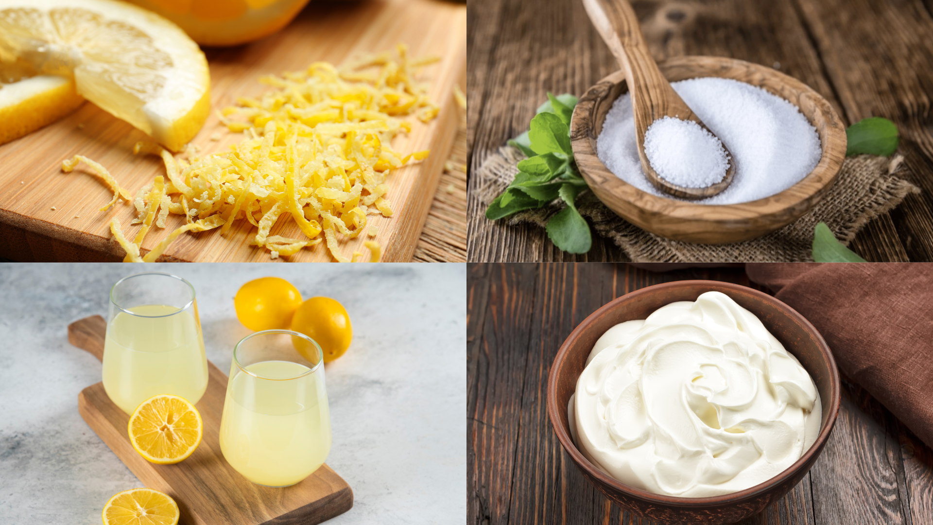 ingredients for Light & Airy Lemon Posset