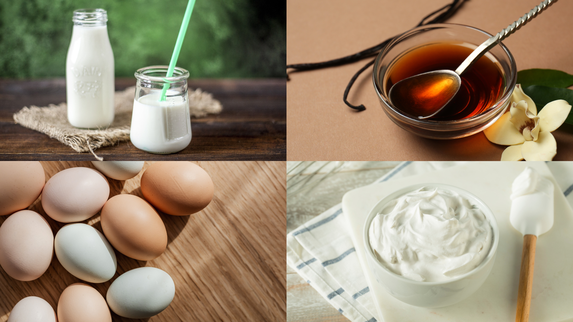 ingredients for Fluffy Flan