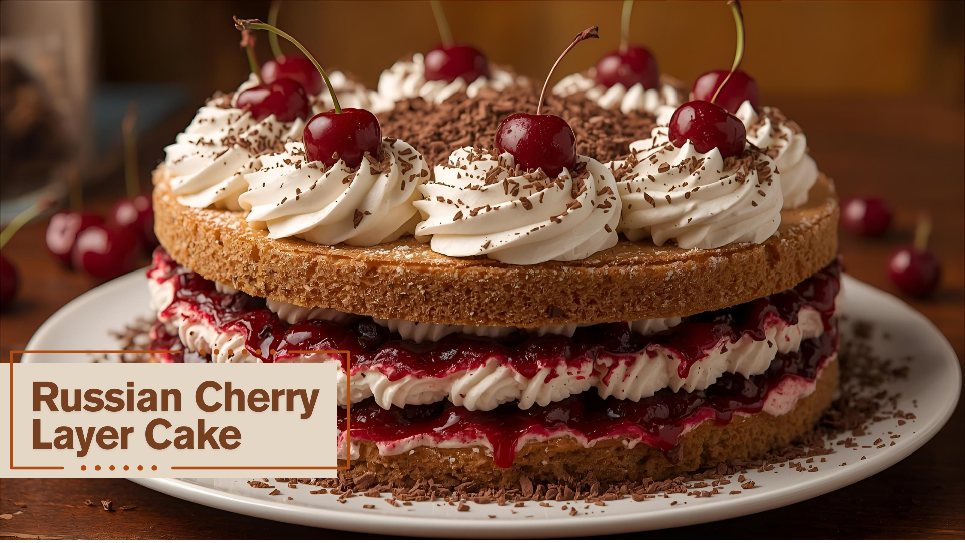 Russian Cherry Layer Cake recipe