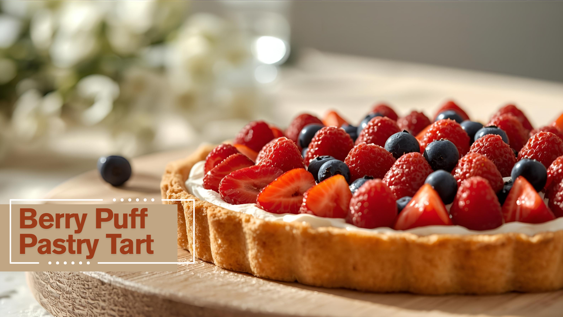 Berry Puff Pastry Tart recipe