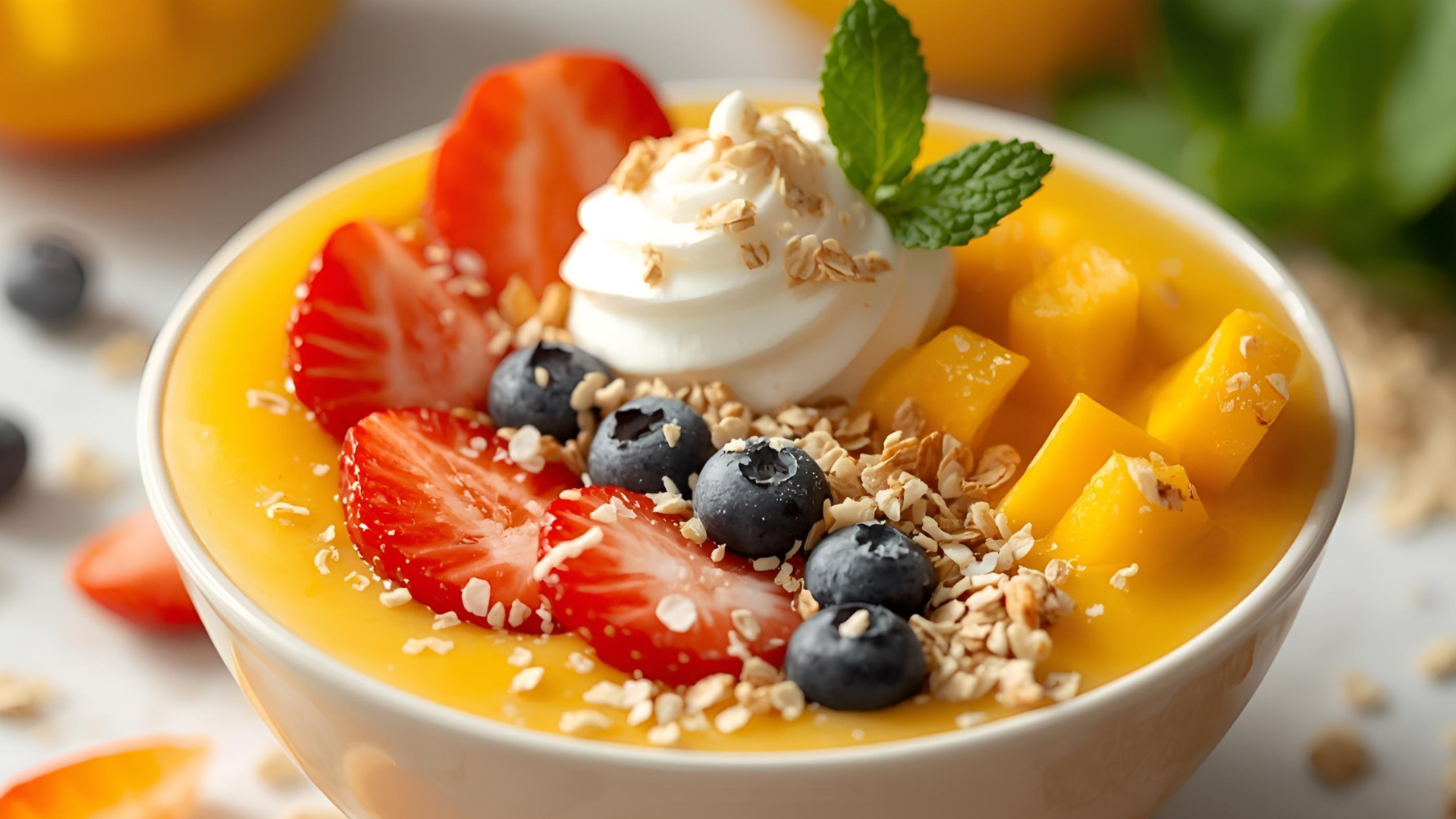 Mango Coconut Smoothie bowl
