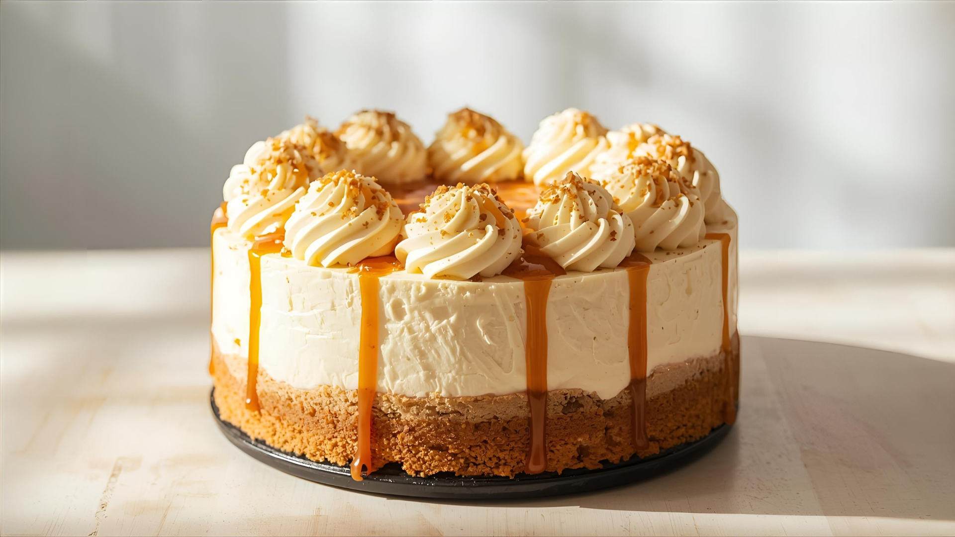 Vegan Biscoff Cheesecake