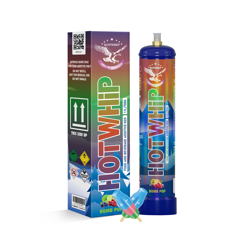 hotwhip 700g bomb pop flavor nitrous oxide tank