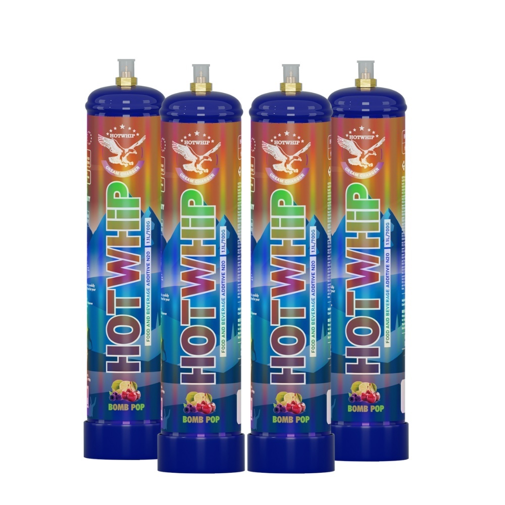 Hotwhip 1.1L/700g Bomb Pop Flavored Cream Charger - Nitrous Oxide for Whipped Cream