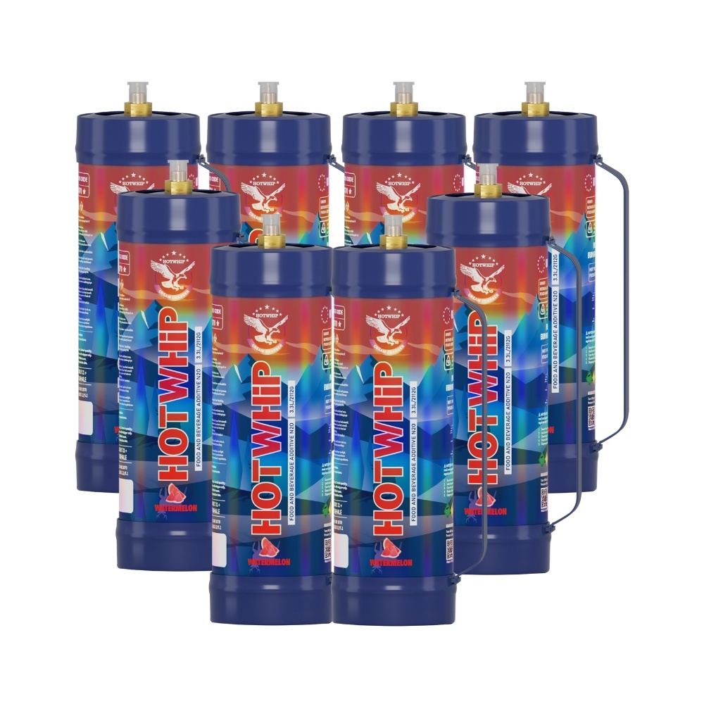 3.3L/2112g *8Pcs Whipped Cream Charger Food Grade Tanks (Watermelon Flavor), flavored Nitrous Oxide, N2O Canister