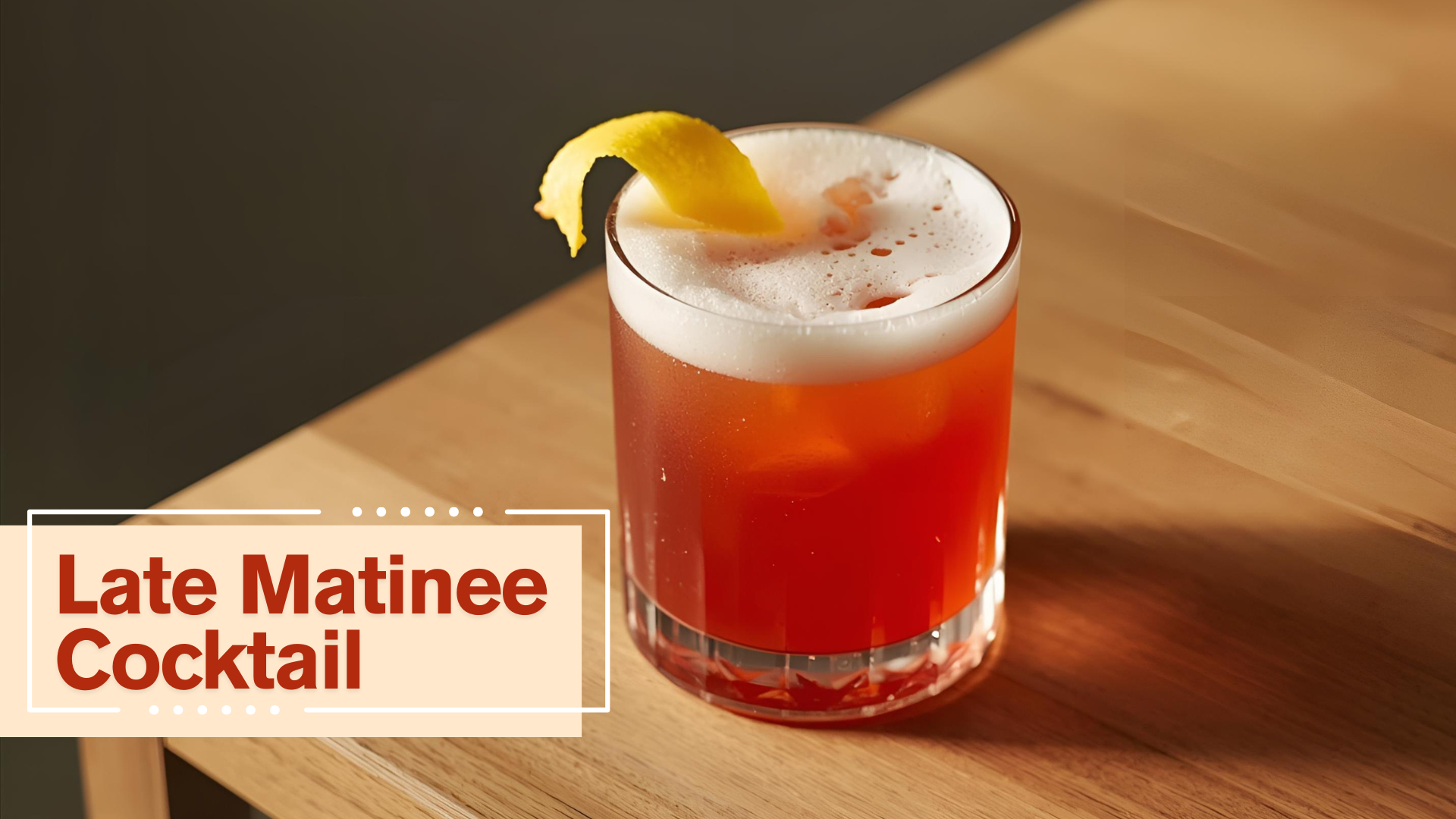 Late Matinee Cocktail recipe