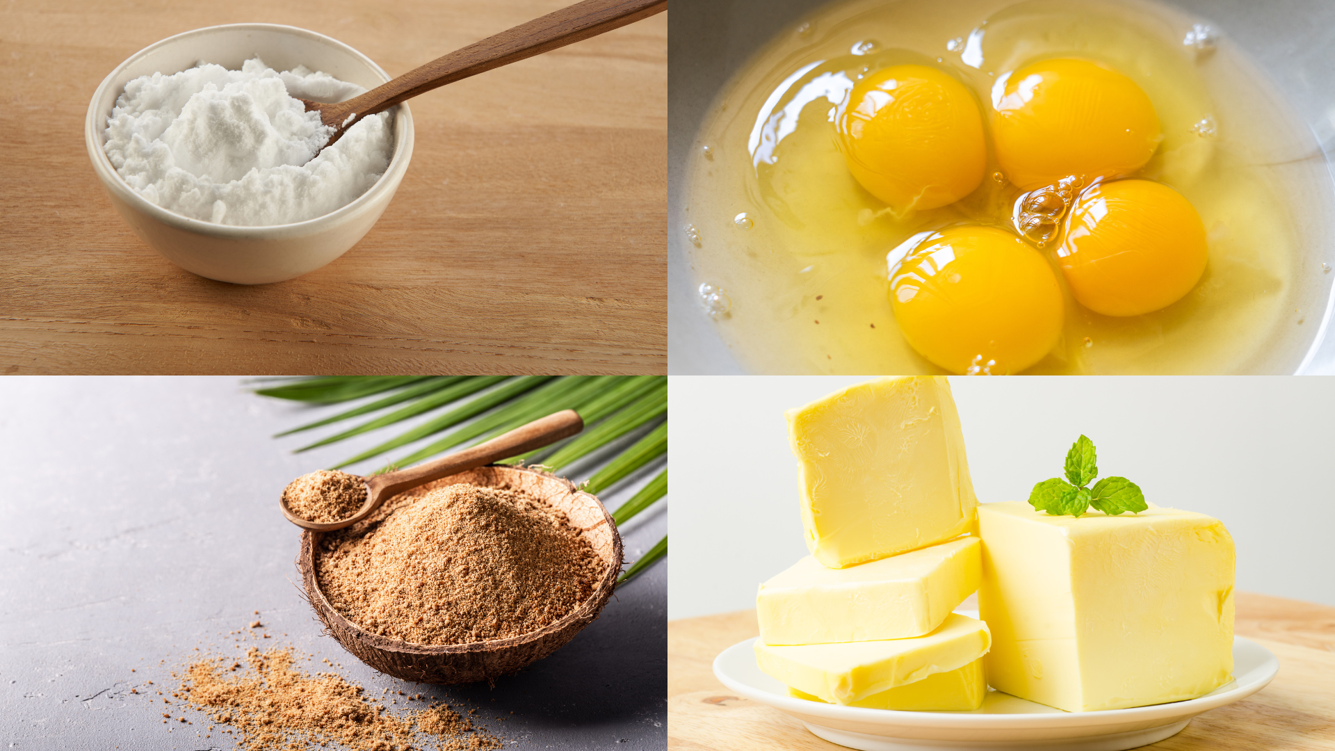 ingredients for Chocolate Chip Cookie Layer Cake