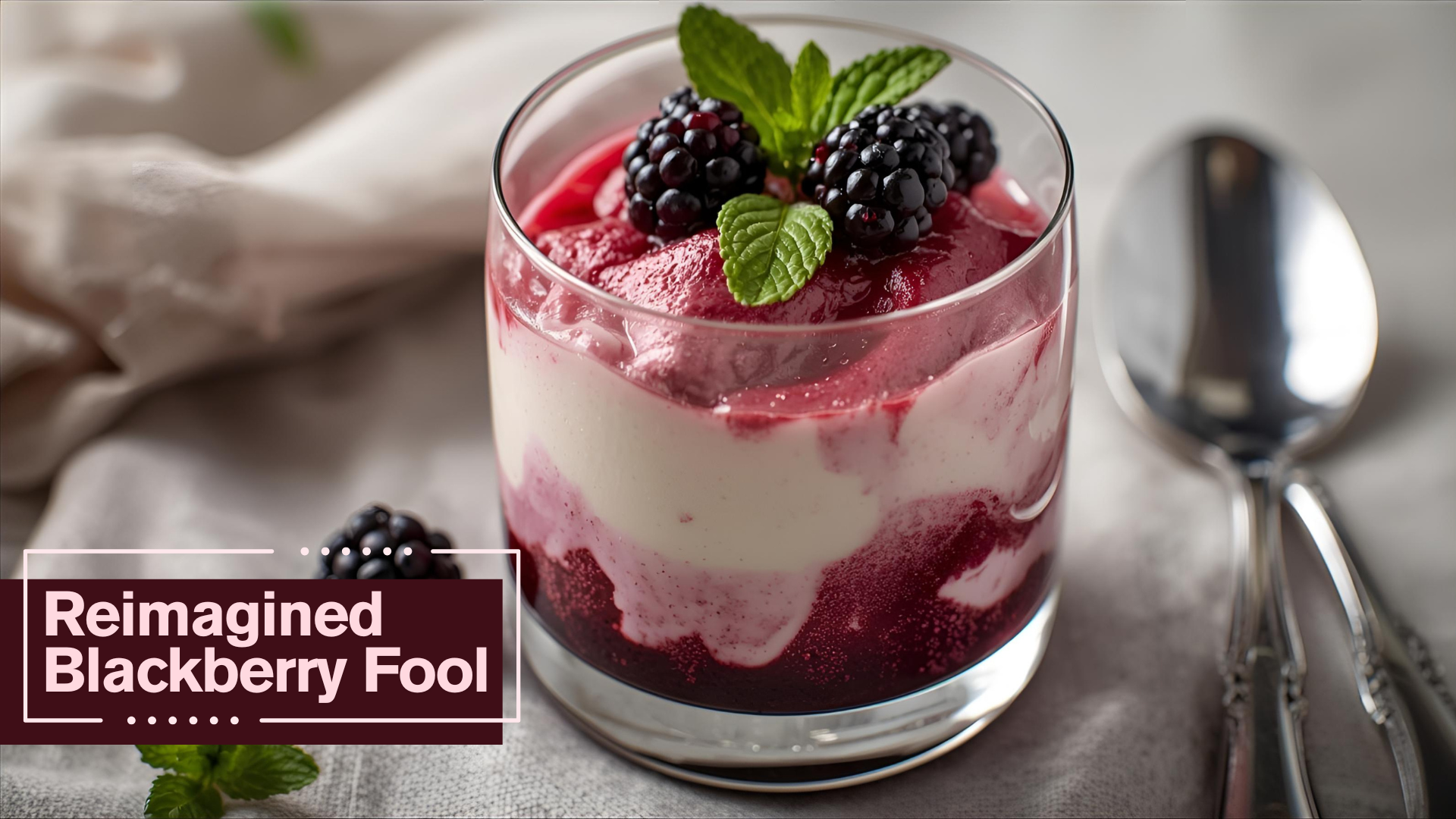 Reimagined Blackberry Fool recipe