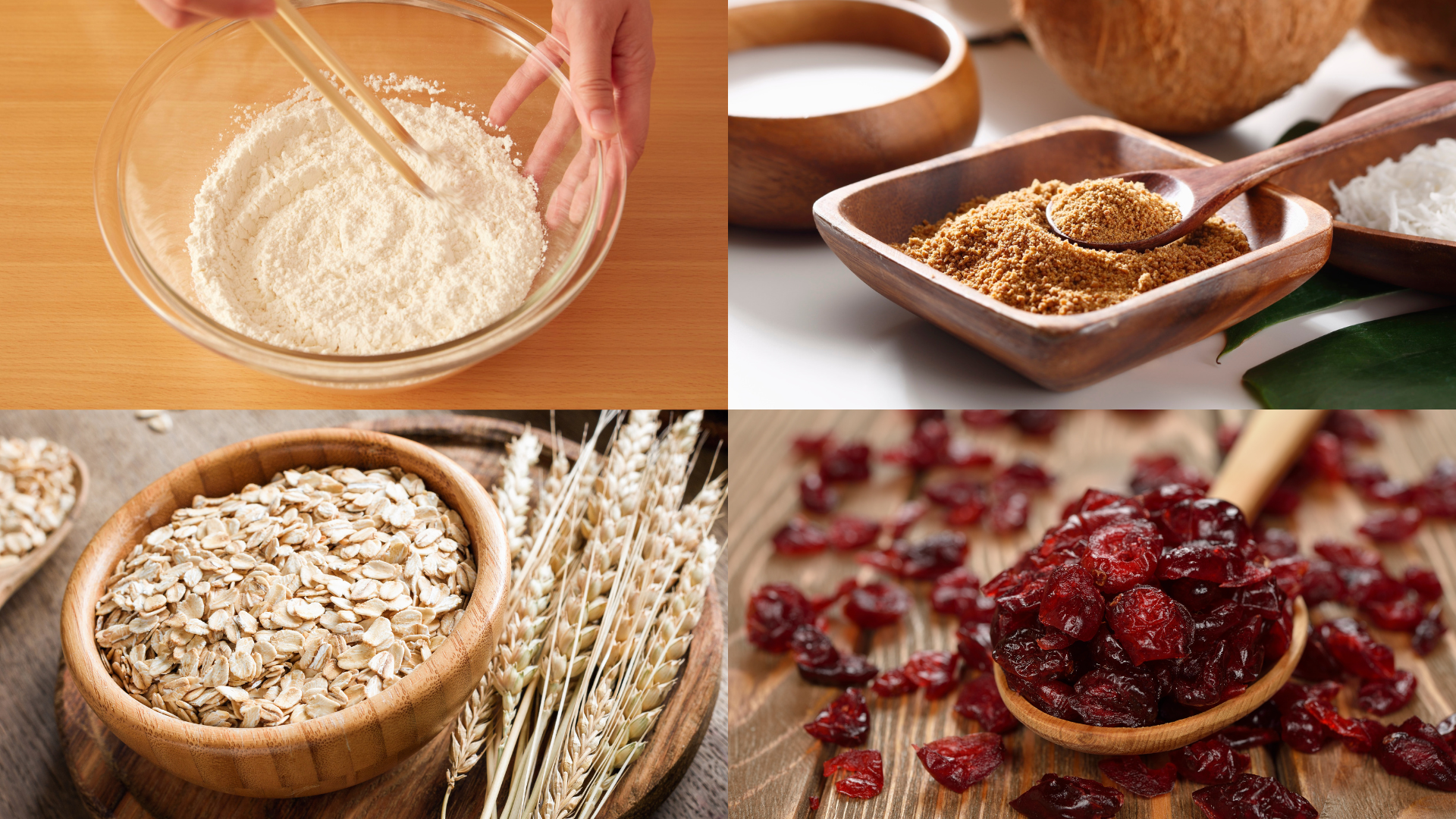 ingredients for Mini Oatmeal Cranberry Whoopie Pies