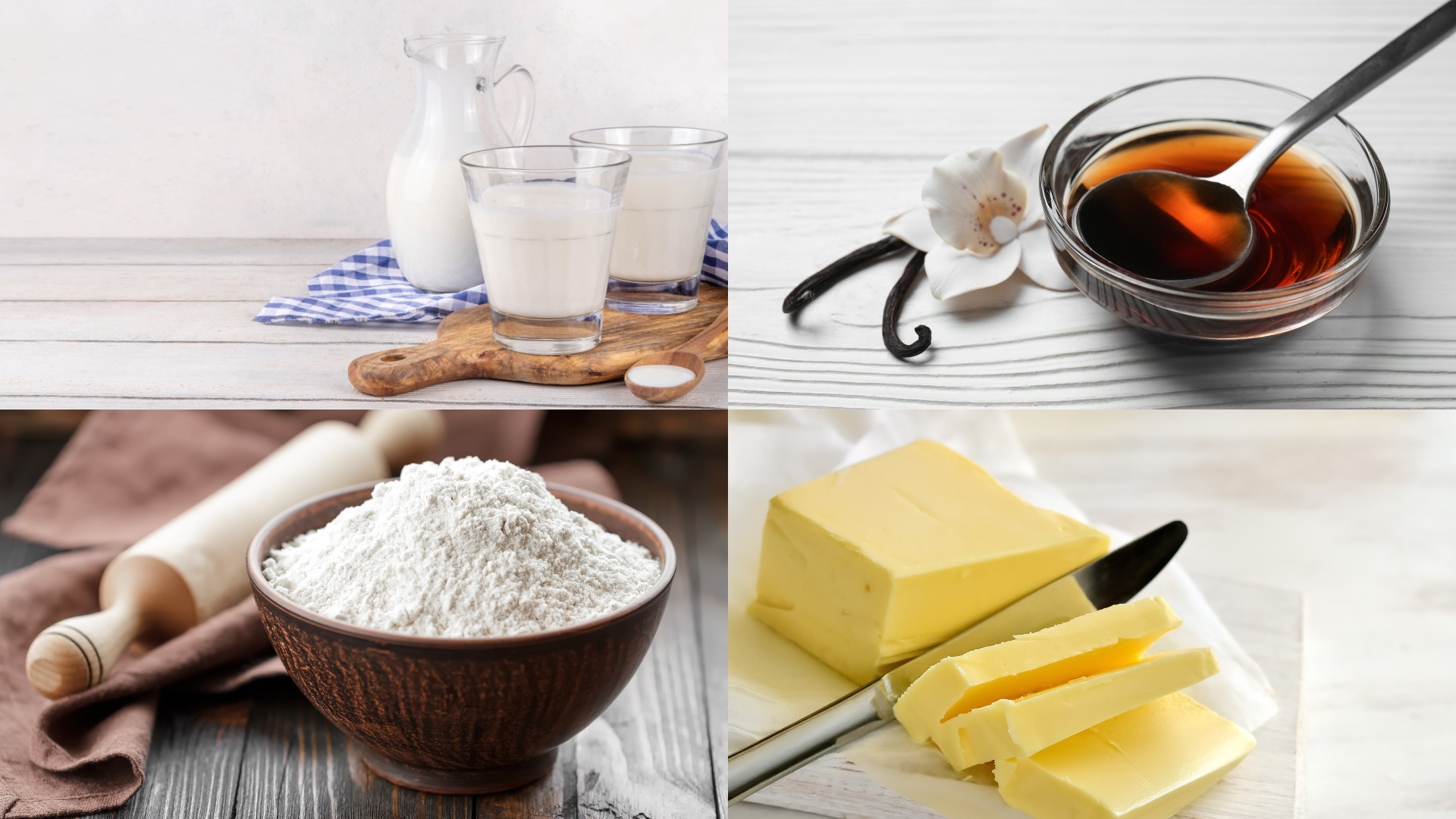 ingredients for Irish Cream Scones