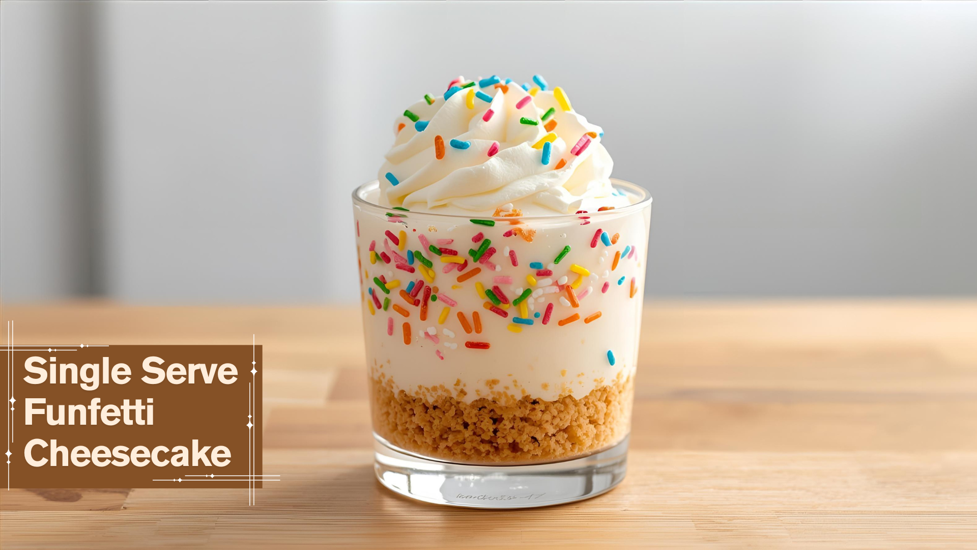 Single Serve Funfetti Cheesecake