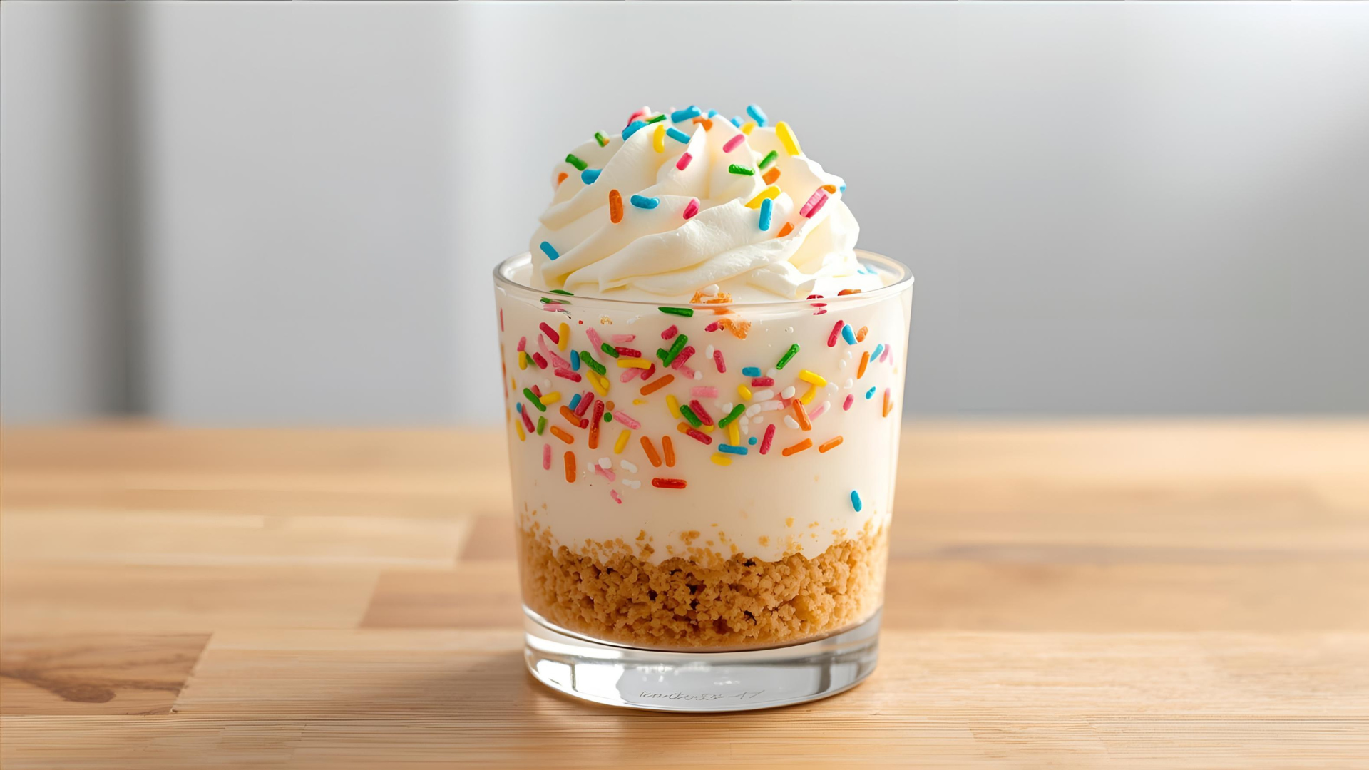 Single Serve Funfetti Cheesecake (No Bake)