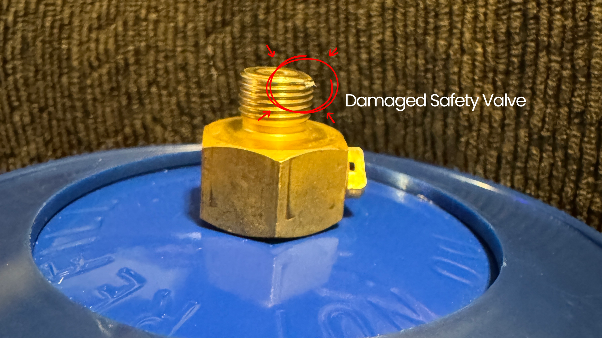 Damaged Safety Valve