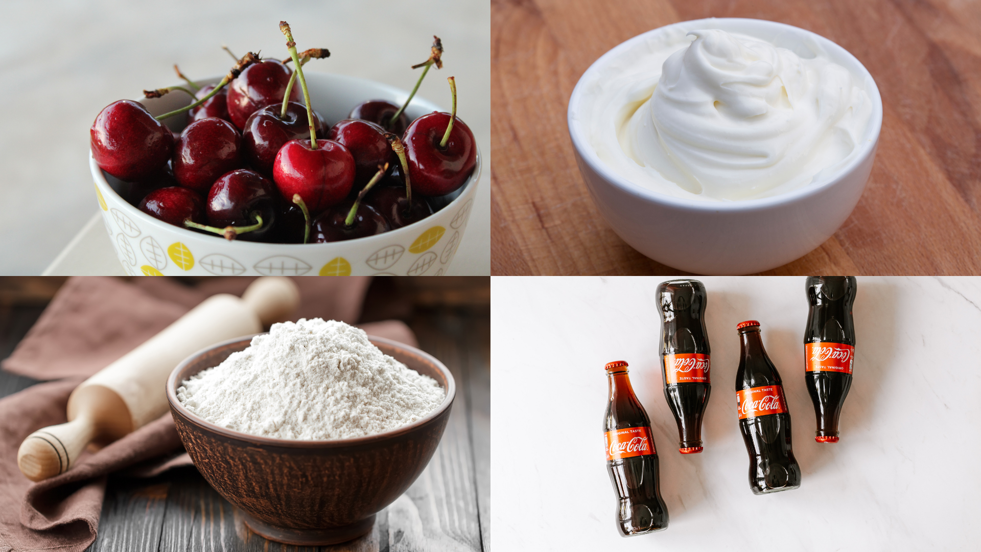 ingredients of Chocolate Cherry Cola Cake 