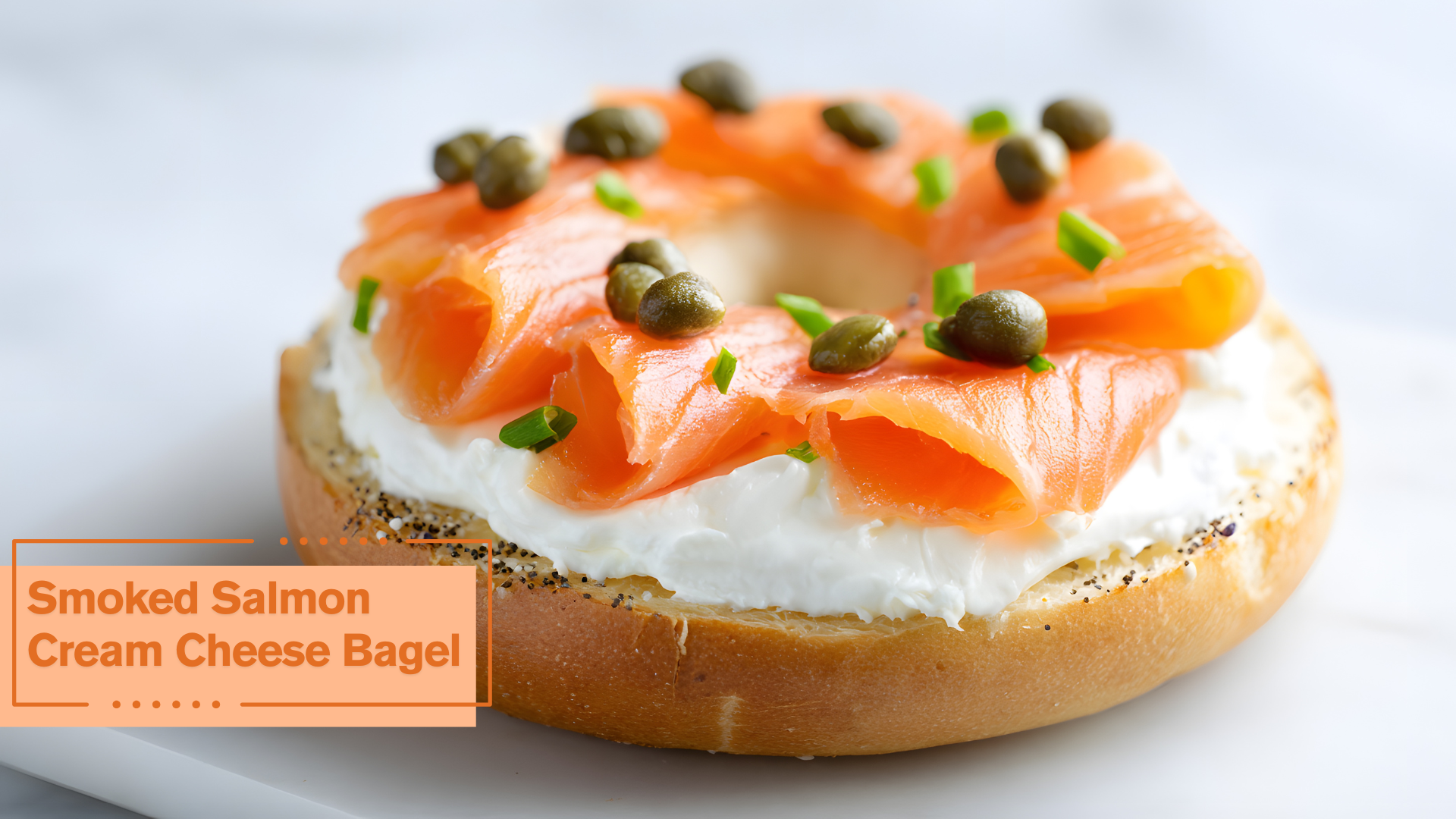 Smoked Salmon Cream Cheese Bagel recipe
