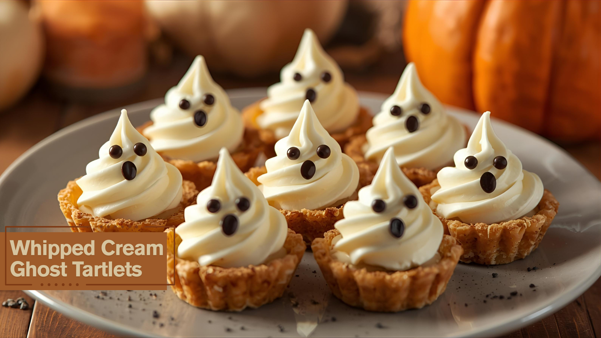 Whipped Cream Ghost Tartlets recipe