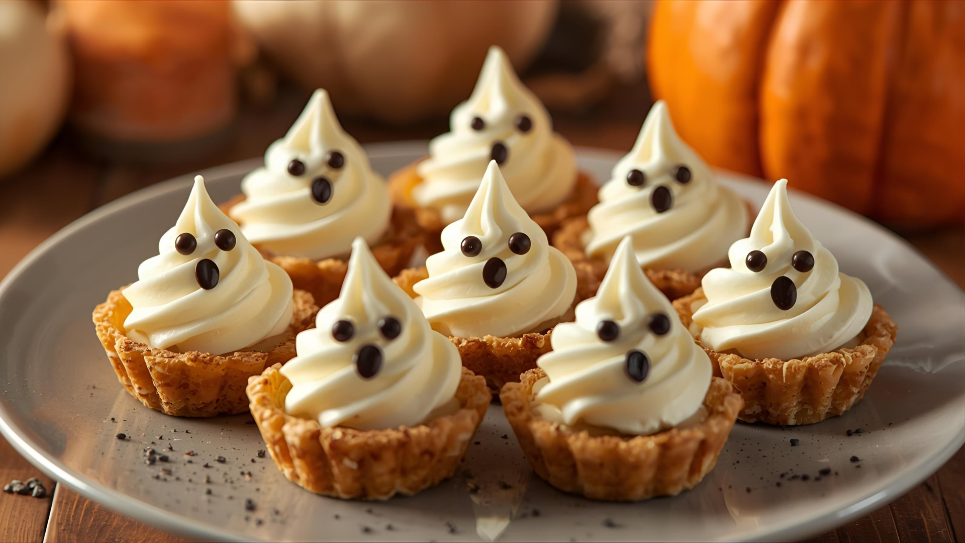 Whipped Cream Ghost Tartlets