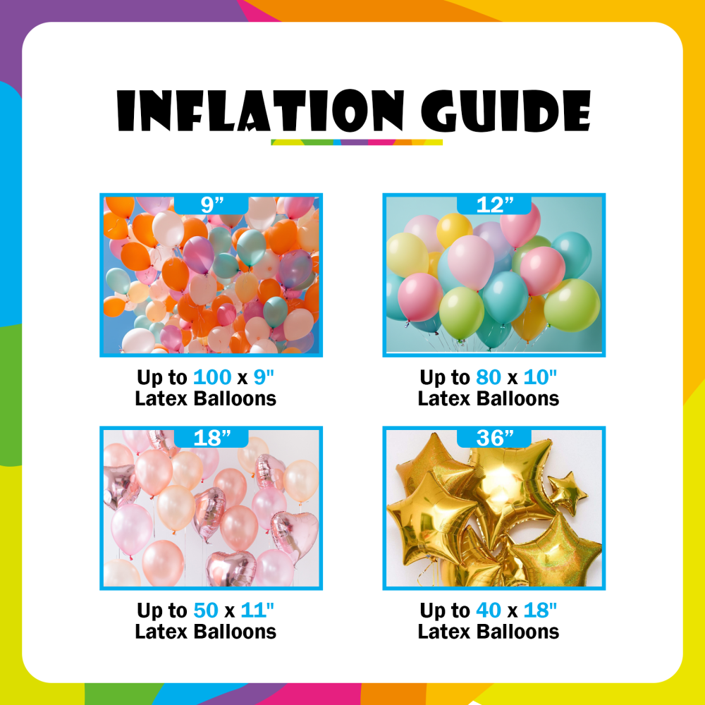 20L Helium Tank Kit (Includes 100 Assorted Latex Balloons,Balloon protector liquid and White Ribbon)