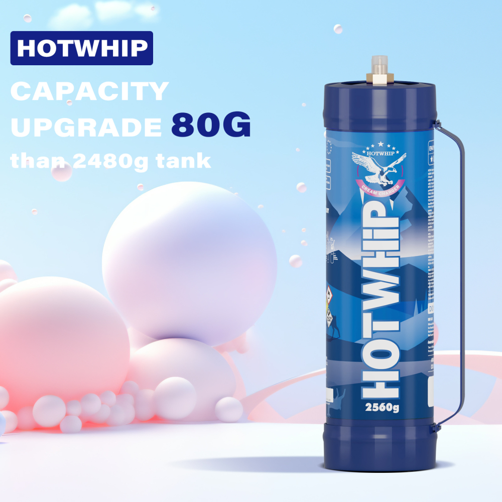 2560g Nitrous Oxide Tank Unflavored 4L Food Grade Whipped Cream Charger Cylinder
