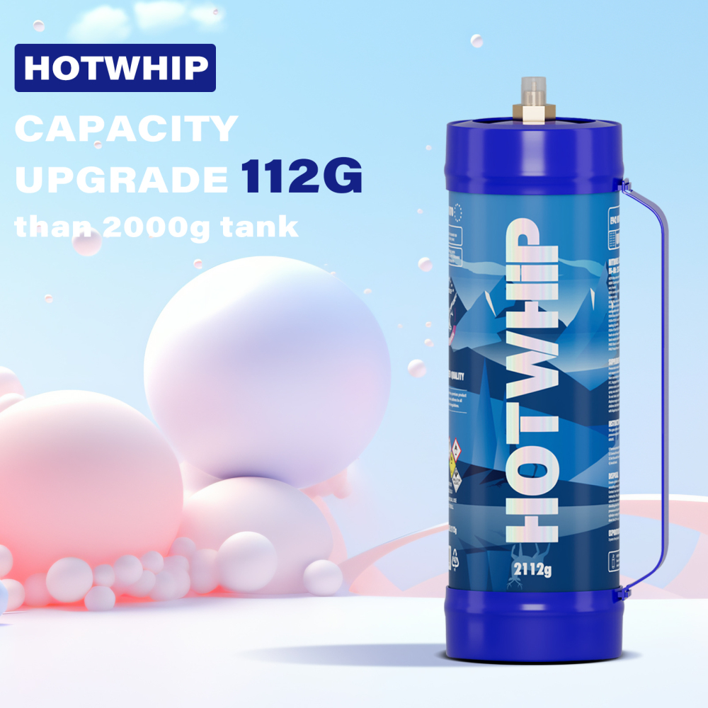 2112g Nitrous Oxide Tank Unflavored 3.3L Food Grade Whipped Cream Charger Cylinder